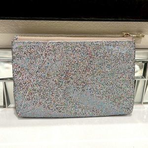 Halston Heritage Glittery Party Clutch w Gold Tone Hardware
